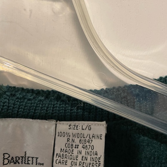 Emerald green, wool jacket - Picture 3 of 5